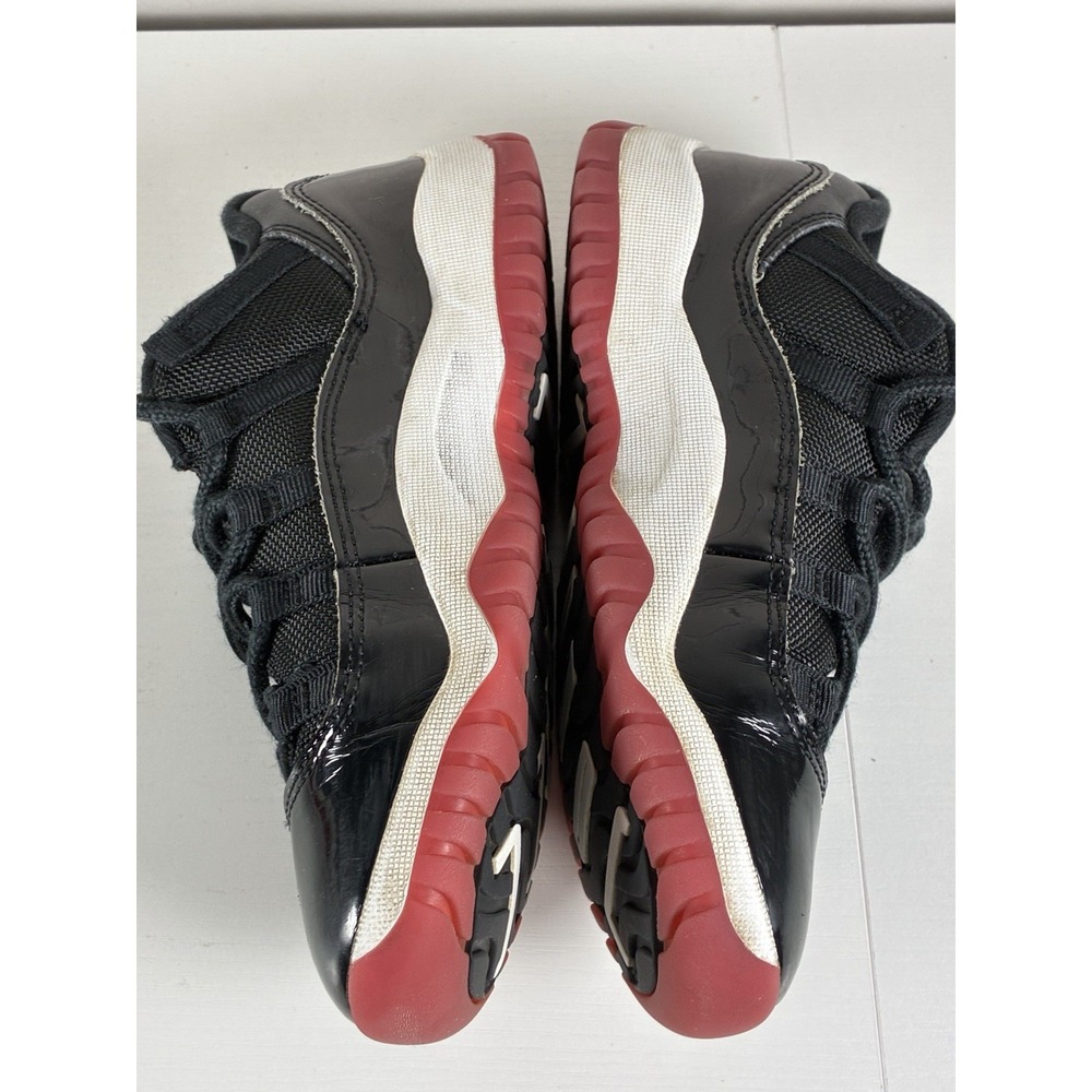 Air Jordan 11 Retro Low "Bred" 2Y Youth Basketball Shoes - Picture 6 of 9
